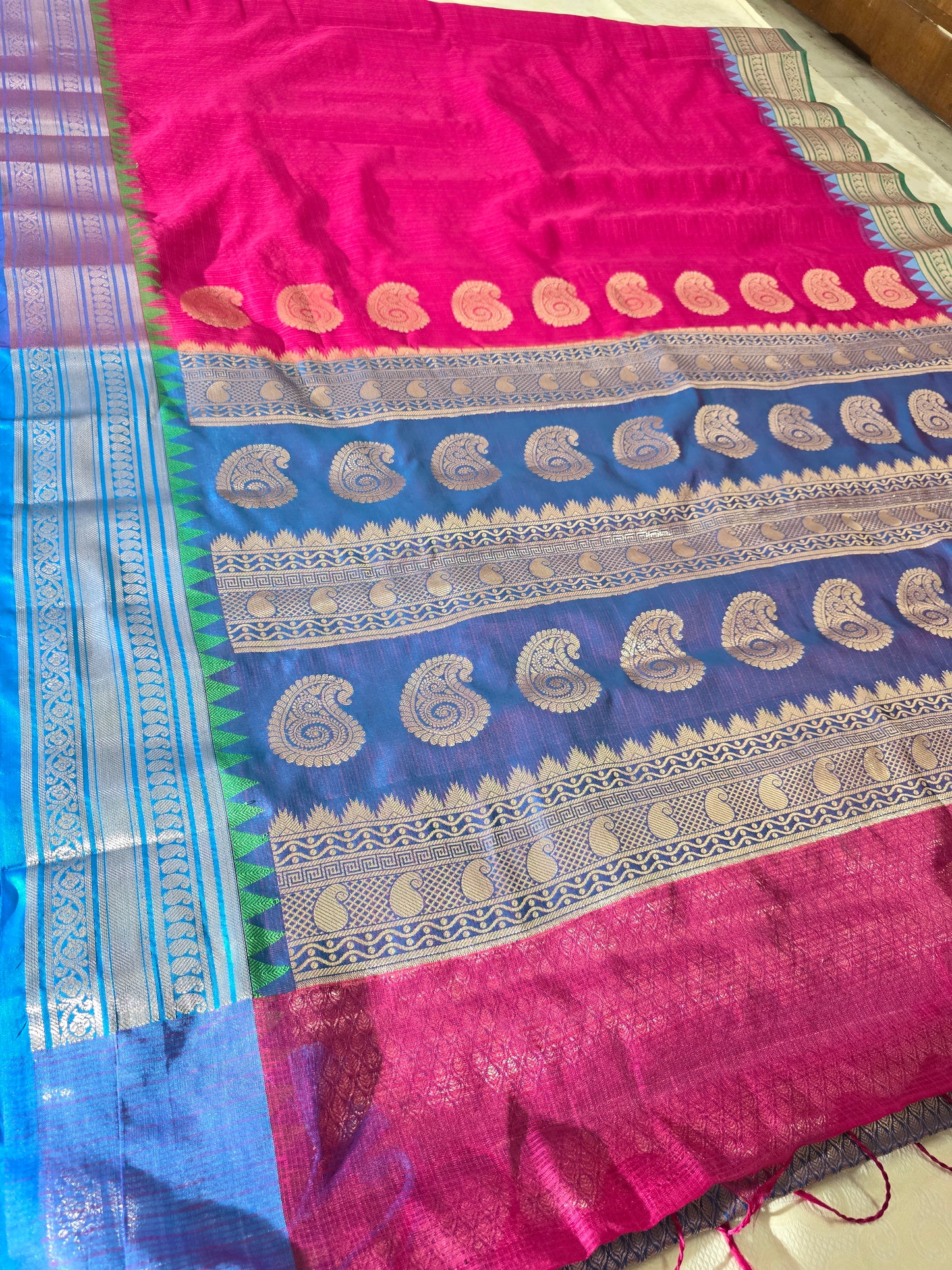 This saree Made from soft, easy-to-drape fabric