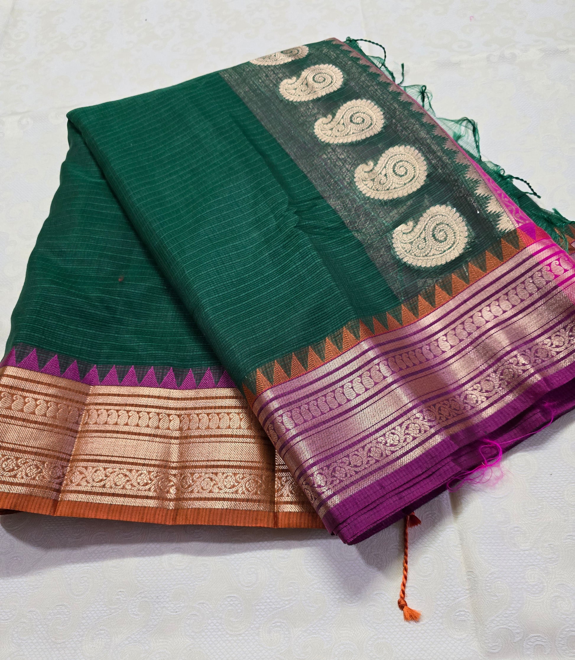 ganga jamuna border silk kota gadwal saree
