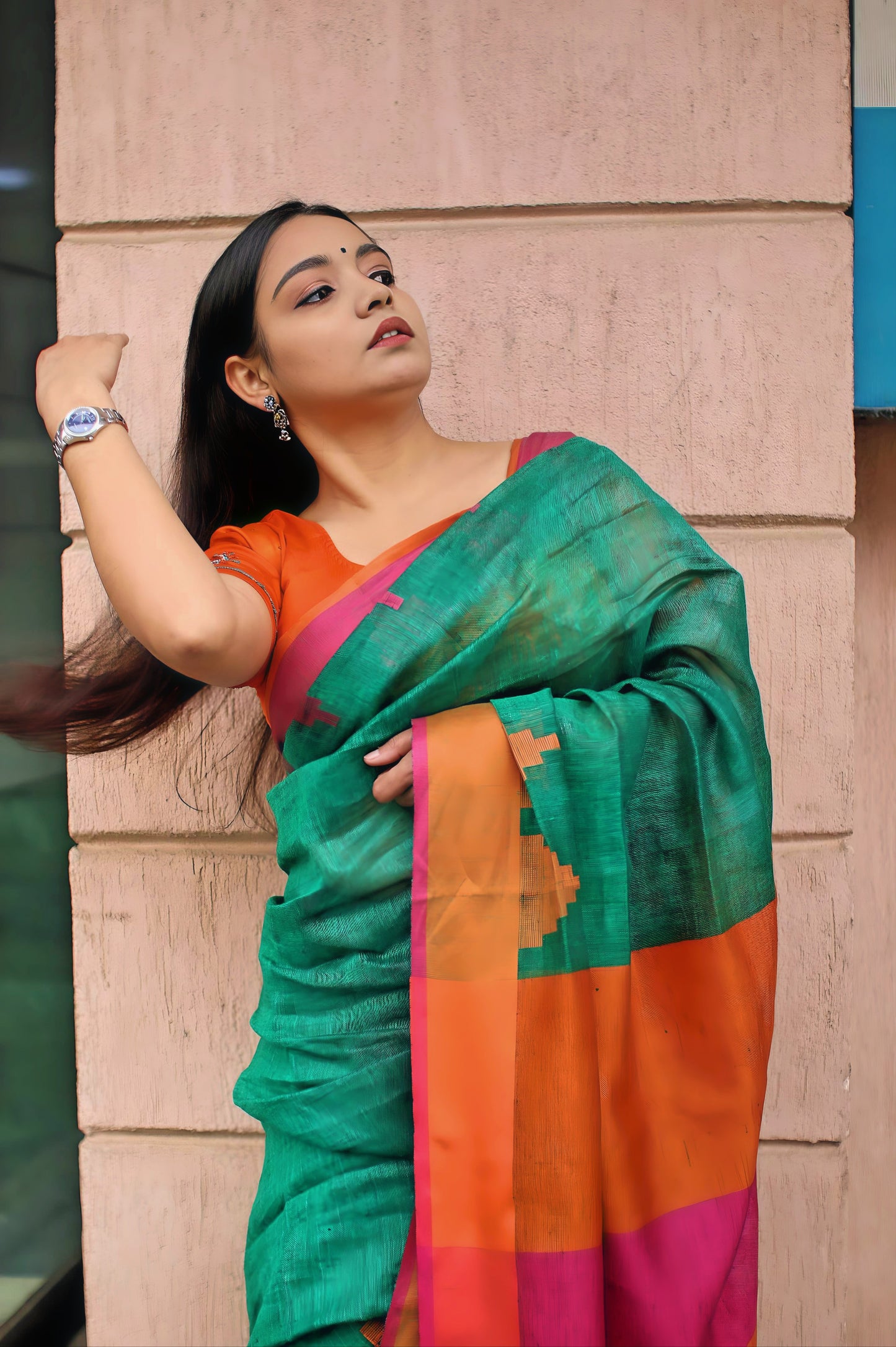 Pure linen by linen saree from Bhagalpur