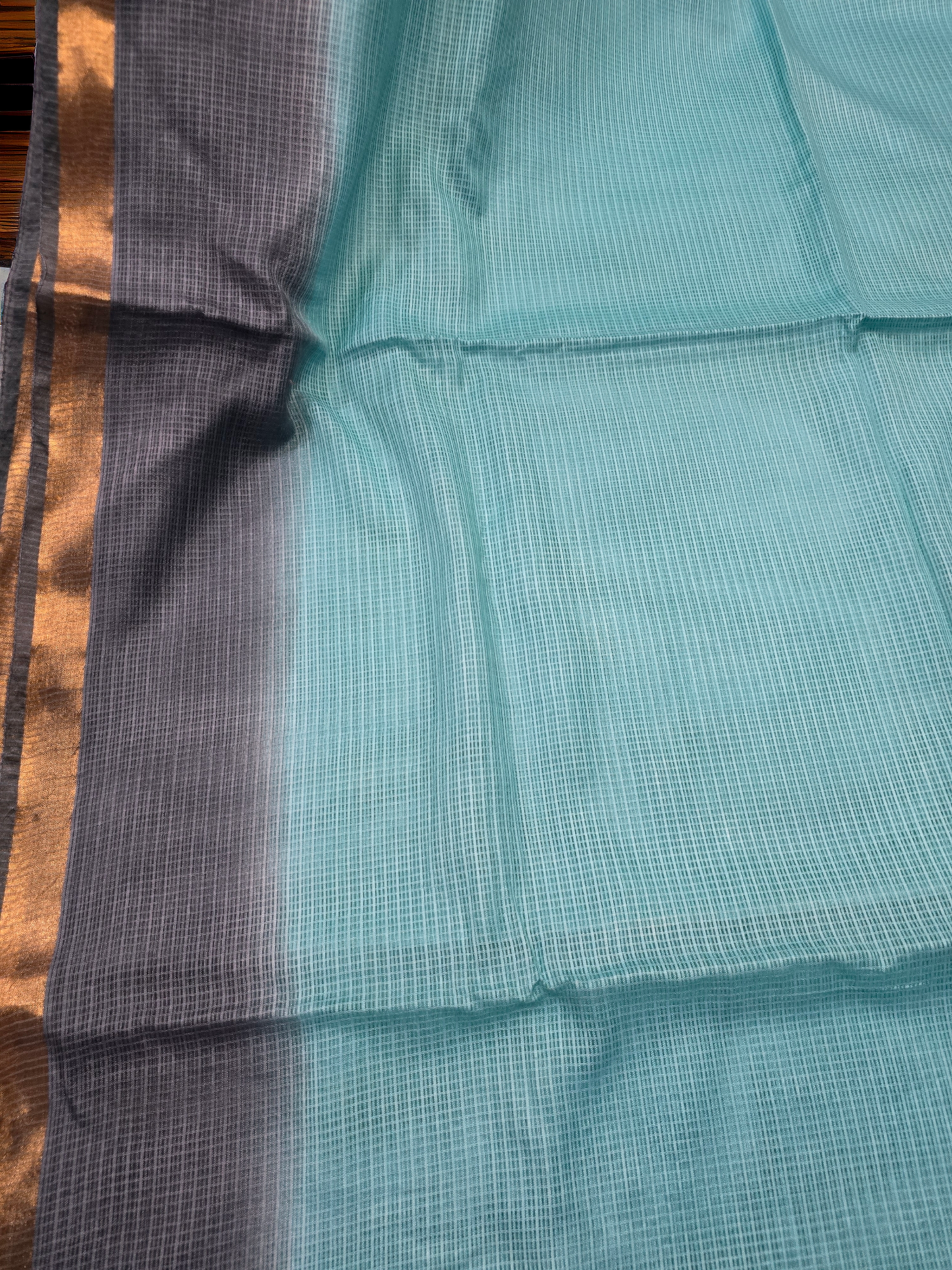 kota saree with zari border bottom